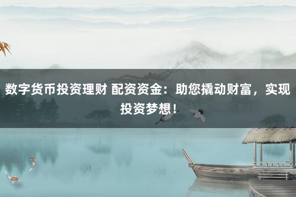 数字货币投资理财 配资资金：助您撬动财富，实现投资梦想！