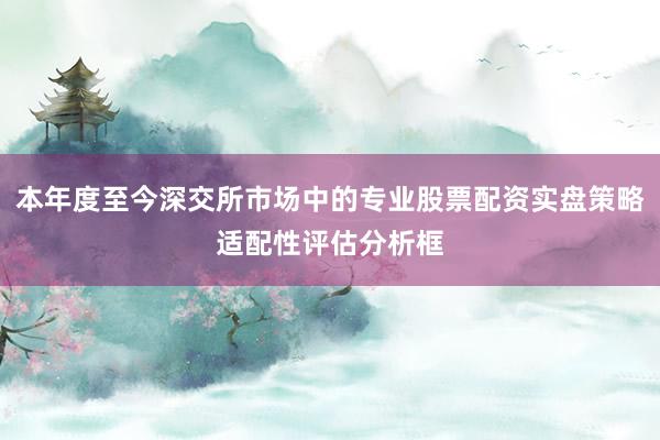 本年度至今深交所市场中的专业股票配资实盘策略适配性评估分析框